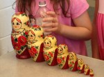 Stacking dolls in Russia